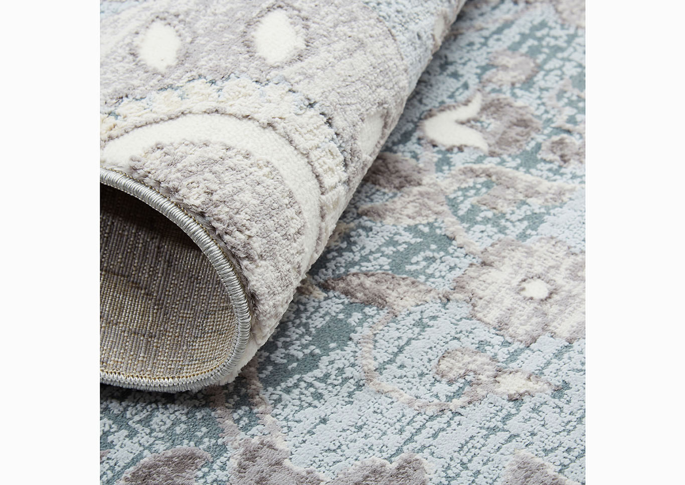Home Dynamix Christian Siriano Brooksville Lambeth Transitional Area Rug 2'2"x6'9" Textured Blue/Blue/Gray,Home Dynamix